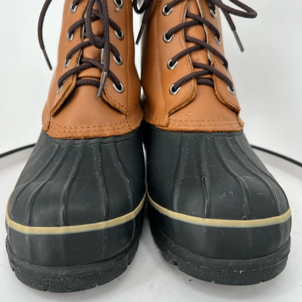 TOTES WATERPROOF DUCK BOOTS FLEECE LINED WELL MADE‎